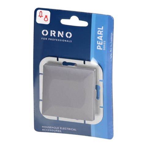 Przycisk dzwonek p/t Pearl, 10A, 250V, WP-6/7P, antracyt