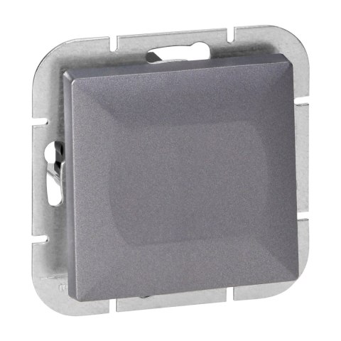 Przycisk dzwonek p/t Pearl, 10A, 250V, WP-6/7P, antracyt