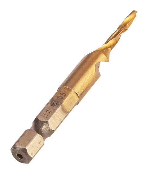 Wiertło gwintujące HSS TiN, M3 x 0.5 mm, Hex