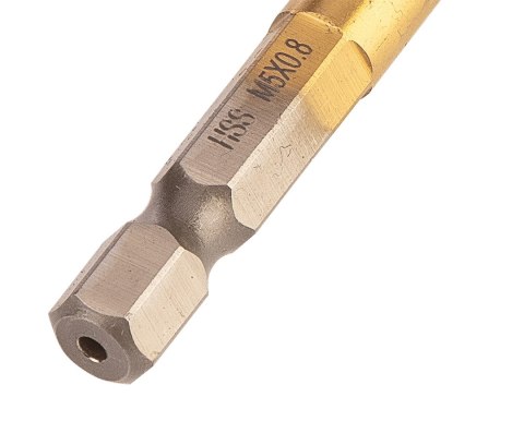 Wiertło gwintujące HSS TiN, M5 x 0.8 mm, Hex