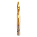 Wiertło gwintujące HSS TiN, M6 x 1 mm, Hex