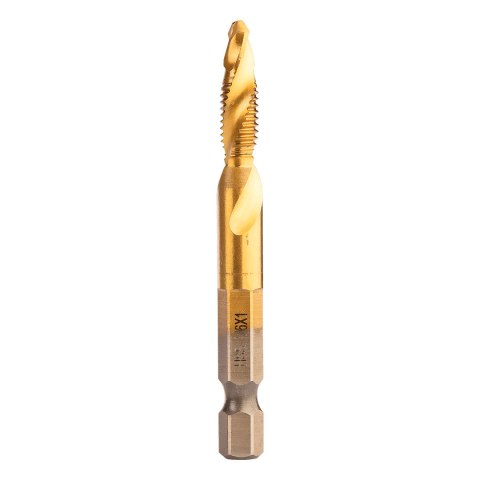 Wiertło gwintujące HSS TiN, M6 x 1 mm, Hex