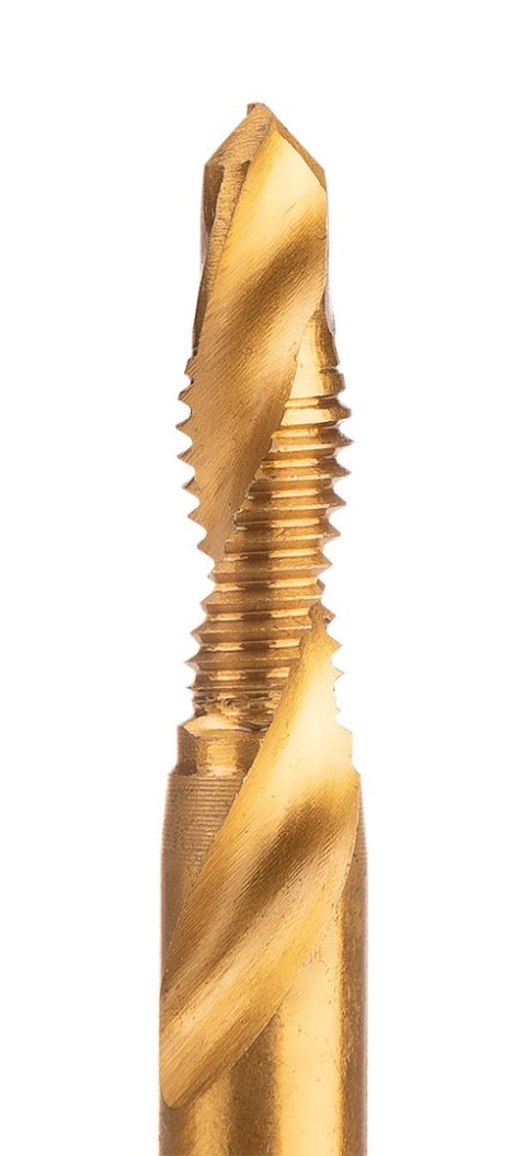Wiertło gwintujące HSS TiN, M6 x 1 mm, Hex