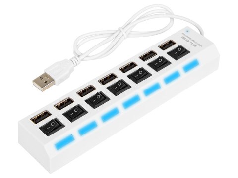 86-074# Rozgałęźnik usb wt.a-7xgn.a hub-06 biały