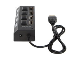 86-075# Rozgałęźnik usb wt.a-4xgn.a hub-07 czarny