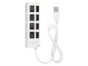 86-076# Rozgałęźnik usb wt.a-4xgn.a hub-07 biały