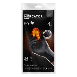 Rękawice nitrylowe czarne mercator gogrip black 4 szt. rozmiar xxl