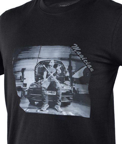 T-shirt z nadrukiem, mechanik, rozmiar XL