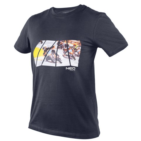 T-shirt z nadrukiem, motor, rozmiar M
