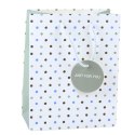 Torba Prezentowa Z Kropkami Napis Just For You 23 x 18 x 10,5 cm