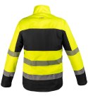 Kurtka robocza ostrzegawcza Softshell, żółto-czarna, rozmiar S