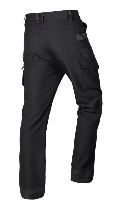 Spodnie robocze Mix&Match, 4 way stretch, czarno-pomarańczowe, rozmiar XXL