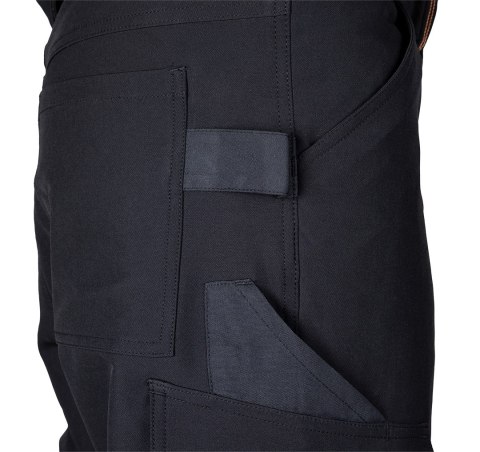 Spodnie robocze Mix&Match, 4 way stretch, czarno-pomarańczowe, rozmiar XS