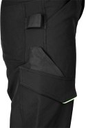 Spodnie robocze Mix&Match, 4 way stretch, czarno-zielone, rozmiar L