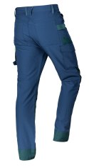 Spodnie robocze Mix&Match, 4 way stretch, granatowo-zielone, rozmiar L