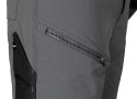 Spodnie robocze Mix&Match, 4 way stretch, z kaburami, Cordura, szaro-czarne, rozmiar XXXL
