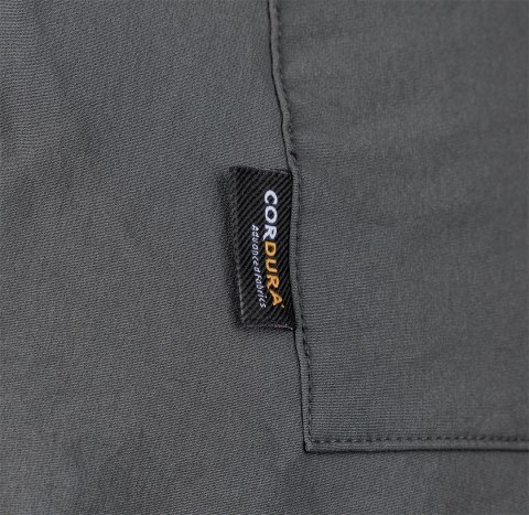 Spodnie robocze Mix&Match, 4 way stretch, z kaburami, Cordura, szaro-czarne, rozmiar XXXL