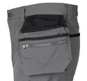Spodnie robocze Mix&Match, 4 way stretch, z kaburami, Cordura, szaro-czarne, rozmiar M