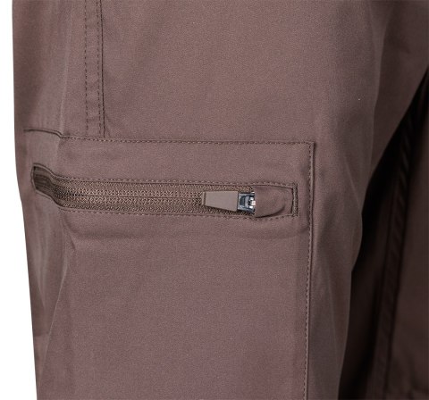 Spodnie robocze Mix&Match, stretch, brązowe, rozmiar XS