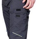Spodnie robocze Mix&Match, stretch, szare, rozmiar XXL