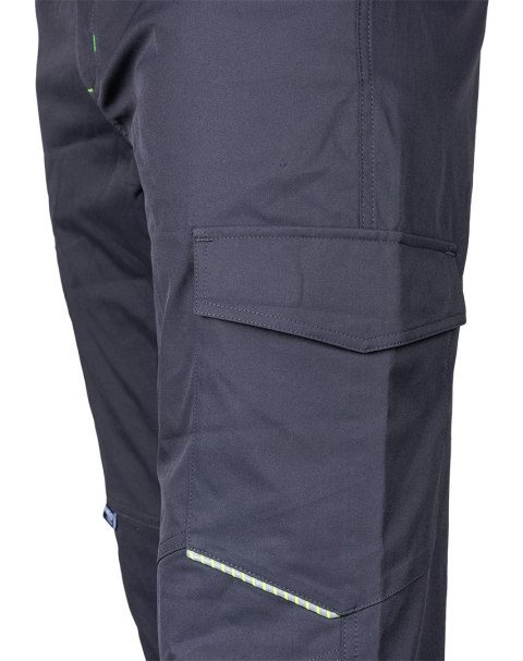 Spodnie robocze Mix&Match, stretch, szare, rozmiar XXL