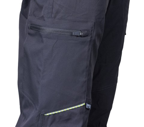 Spodnie robocze Mix&Match, stretch, szare, rozmiar XXL
