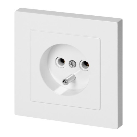 Gniazdo pojedyncze p/t 2P+Z Malta, 16A, 250V, PT-16M, biały