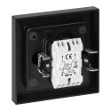 Łącznik krzyżowy p/t Malta, 10A, 250V, WP-8M, czarny mat