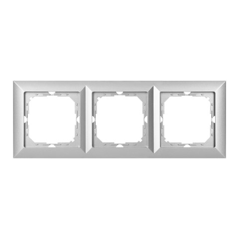 Ramka potrójna Pearl, Ra-3P, srebrny