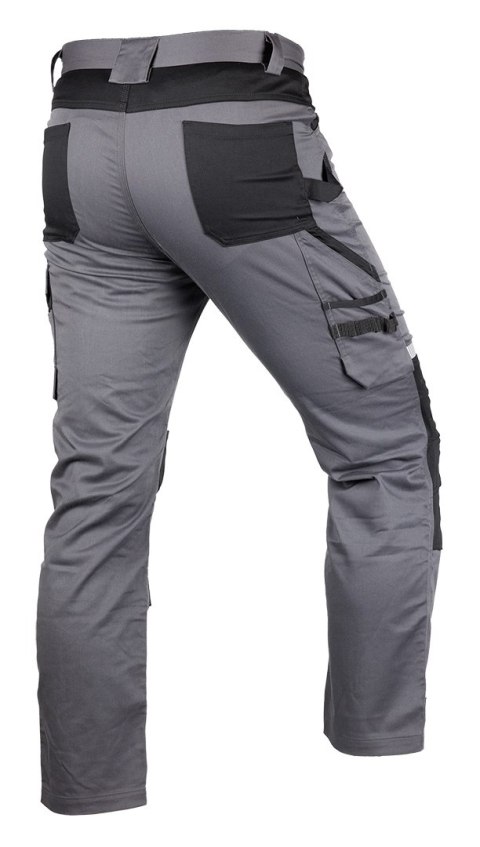 Spodnie robocze Mix&Match, szaro-czarne, rozmiar XL