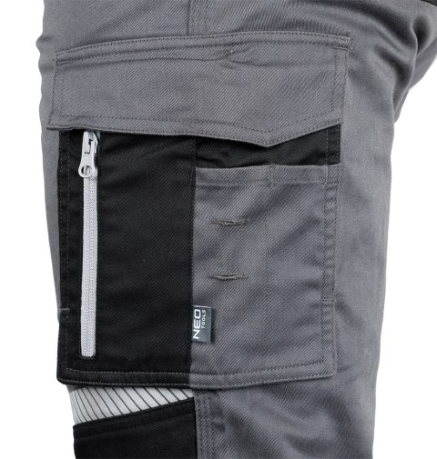 Spodnie robocze Mix&Match, szaro-czarne, rozmiar XL