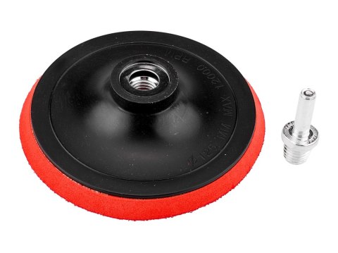 Tarcza mocująca z rzepem 125 mm x 8 mm, gwint M14 + trzpień 8 mm