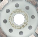 Tarcza diamentowa szlifierska, 2 segmenty, 115 x 22.2 mm, na sucho
