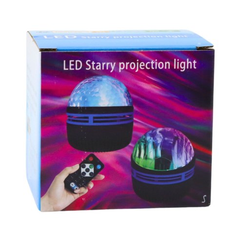 Projektor Gwiazd LED Starry Lampka Nocna Efekty Świetlne Pilot