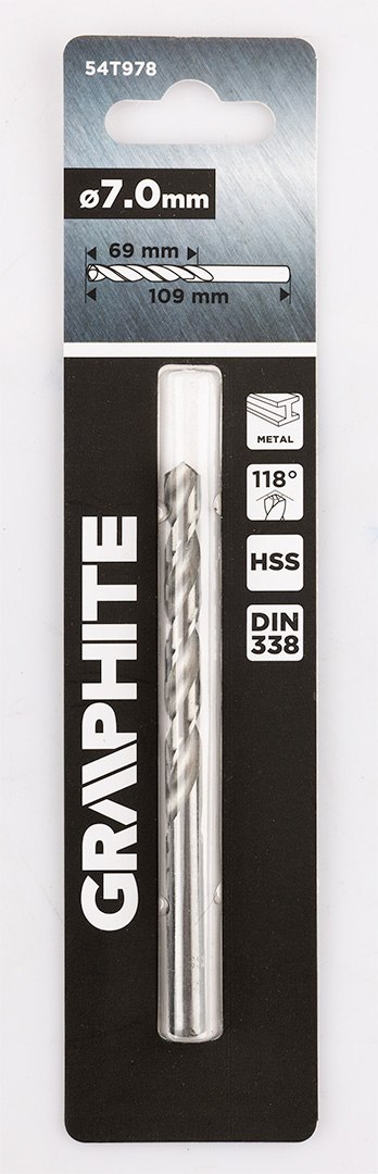 Wiertło do metalu HSS, DIN 338, 7 mm