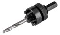 Adapter z wiertłem pilotującym do otwornic bi-metalowych 32-152 mm, Hex