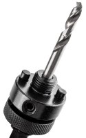 Adapter z wiertłem pilotującym do otwornic bi-metalowych 32-152 mm, Hex