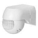 Czujnik ruchu 180° IP44, 800W, max 15m, mini, biały