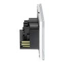 Gniazdo pojedyncze 2P+Z, USB-A + USB-C, PD, max. 20W, biały
