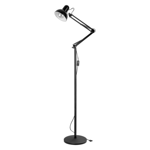 LUWES II, lampa podłogowa, E27, max. 18W, 182 cm, czarna