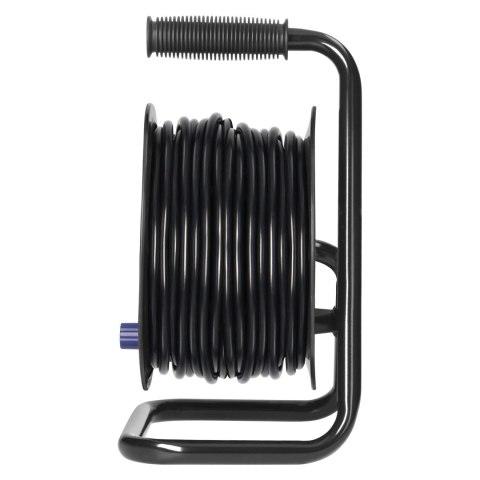Przedłużacz bębnowy, 4 gniazda 2P+Z, Schuko, kabel PVC H05VV-F 3x1,5mm?, długość 25m, termik, przesłony torów prądowych