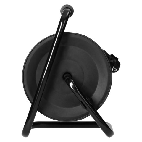 Przedłużacz bębnowy, 4 gniazda 2P+Z, Schuko, kabel PVC H05VV-F 3x1,5mm?, długość 25m, termik, przesłony torów prądowych