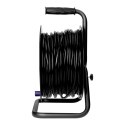 Przedłużacz bębnowy, 4 gniazda 2P+Z Schuko, kabel PVC H05VV-F 3x1,5mm2, długość - 50m, STAŁE GNIAZDA, termik, przesłony torów pr