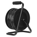 Przedłużacz bębnowy, 4 gniazda 2P+Z, kabel PVC H05VV-F 3x1,5mm?, długość 25m, termik, przesłony torów prądowych