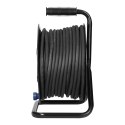 Przedłużacz bębnowy, 4 gniazda 2P+Z, kabel PVC H07RN-F 3x2,5mm?, długość 40m, termik, przesłony torów prądowych