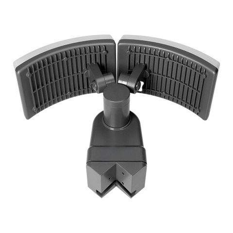 TOS DUO LED 2x20W podwójny naświetlacz ogrodowy, 2x1600lm, IP65, 4000K, PC, szary