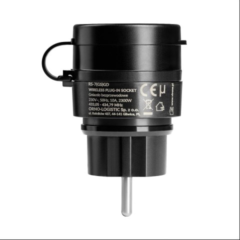 Zestaw bezprzewodowych gniazd MINI Schuko, sterowanych pilotem 2+1, 2300W, IP44