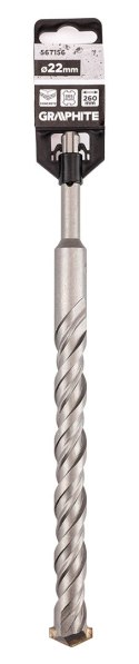 Wiertło do betonu SDS Plus z podwójną spiralą 22 x 260 mm