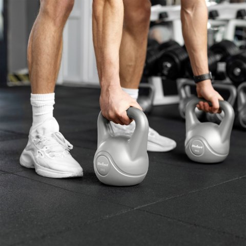 Kettlebell bitumiczny 22 kg szary REBEL ACTIVE