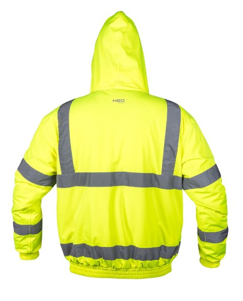Kurtka robocza ostrzegawcza, lekko ocieplana, bomberka, żółta, rozmiar XXXL